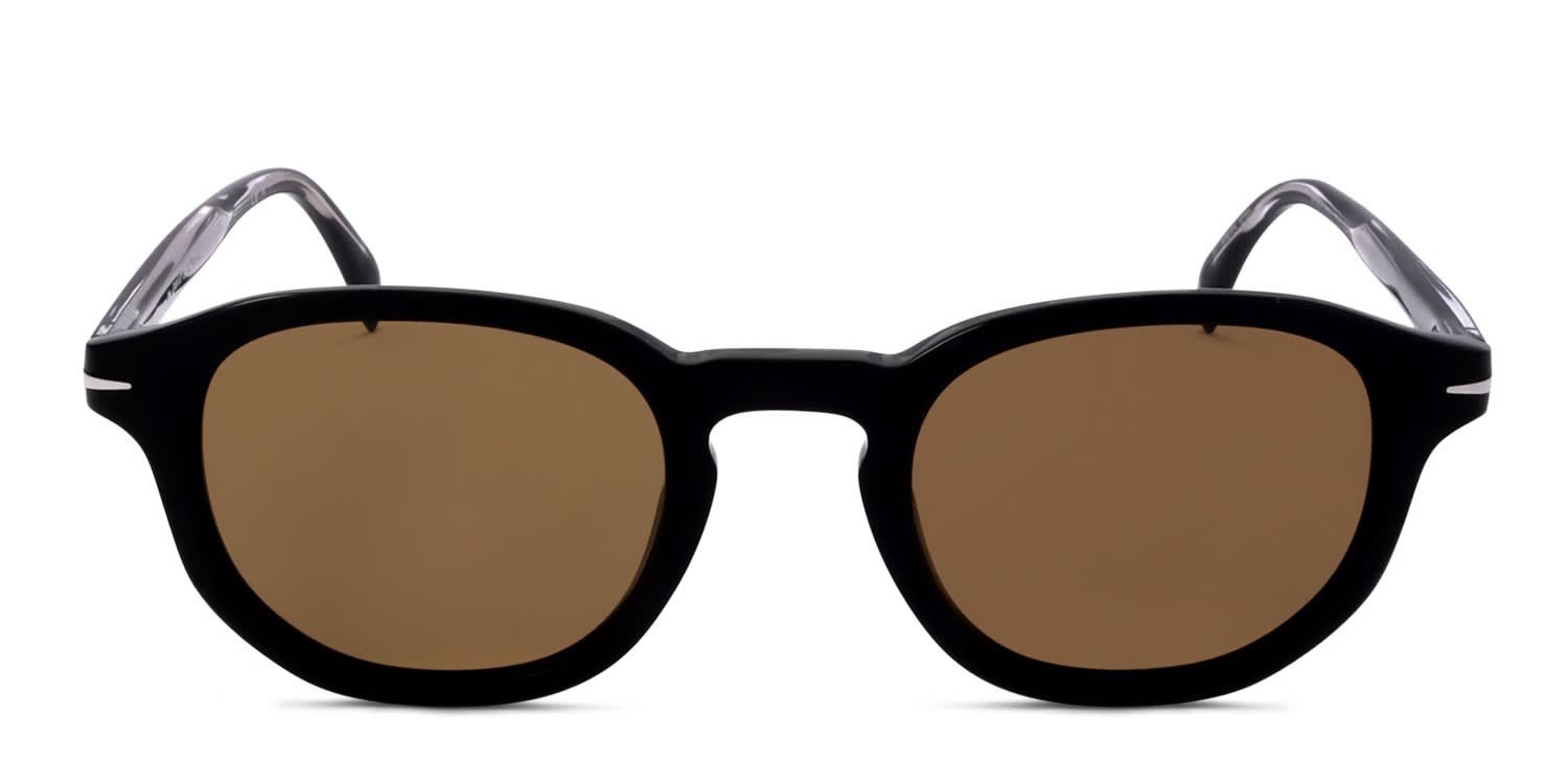 David Beckham DB1007/S Black glasses - Black / Brown - Frontal View