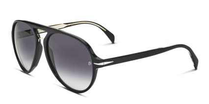 David Beckham DB7005/S Black glasses - Black / Gray - Angle View