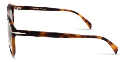 David Beckham DB1008/S Brown, Tortoise glasses - Brown / Tortoise / Green - Side View