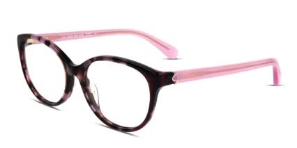 Kate Spade Briella Purple, Tortoise glasses - Purple / Tortoise - Angle View