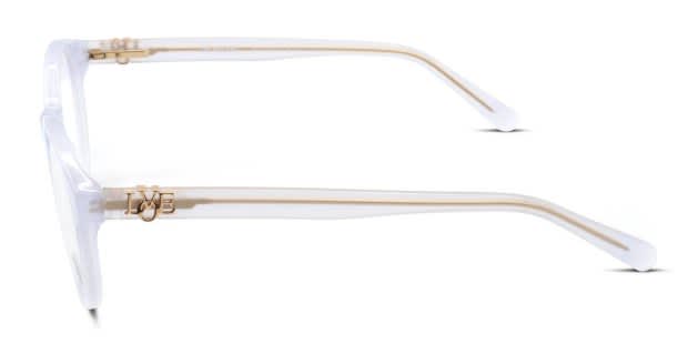 Moschino Love MOL523/SAM White/Clear Eyeglasses | Includes FREE Rx
