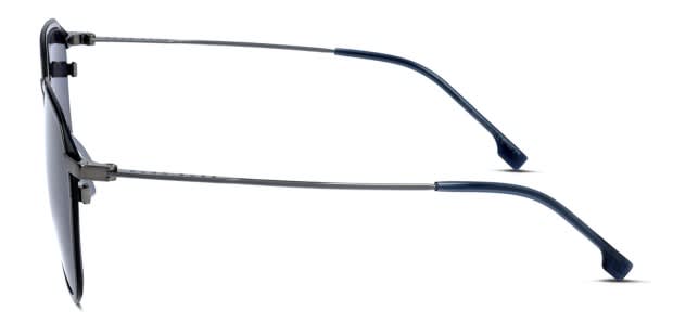 Hugo Boss 1195/S black, silver frame with brown flash lenses