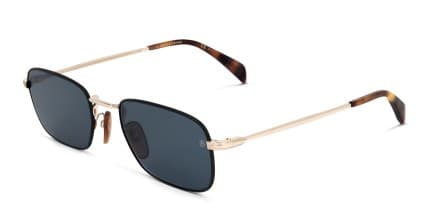 David Beckham DB1035/S Black, Gold glasses - Black / Gold / Blue - Angle View