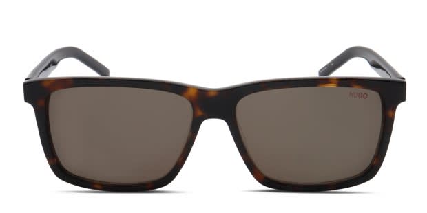 BOSS Sunglasses Women\'s Tortoiseshell Brown Square Frame UV Protection Hugo Boss 1153/S tortoise frame with gradient smoke lenses  main image 4