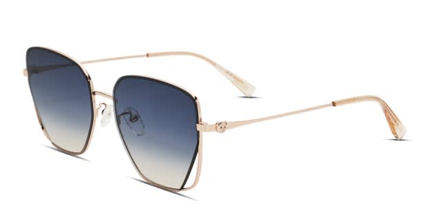 Moschino women’s Silver Aviator Sunglasses with Smoke Lenses Moschino Silver Metal Aviator Sunglasses with Heart Detail main image 4