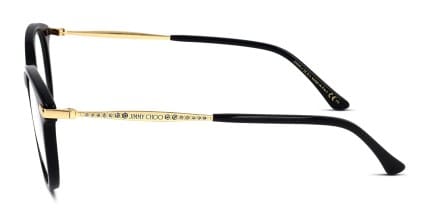 Jimmy Choo JC299 Black glasses - Black - Side View