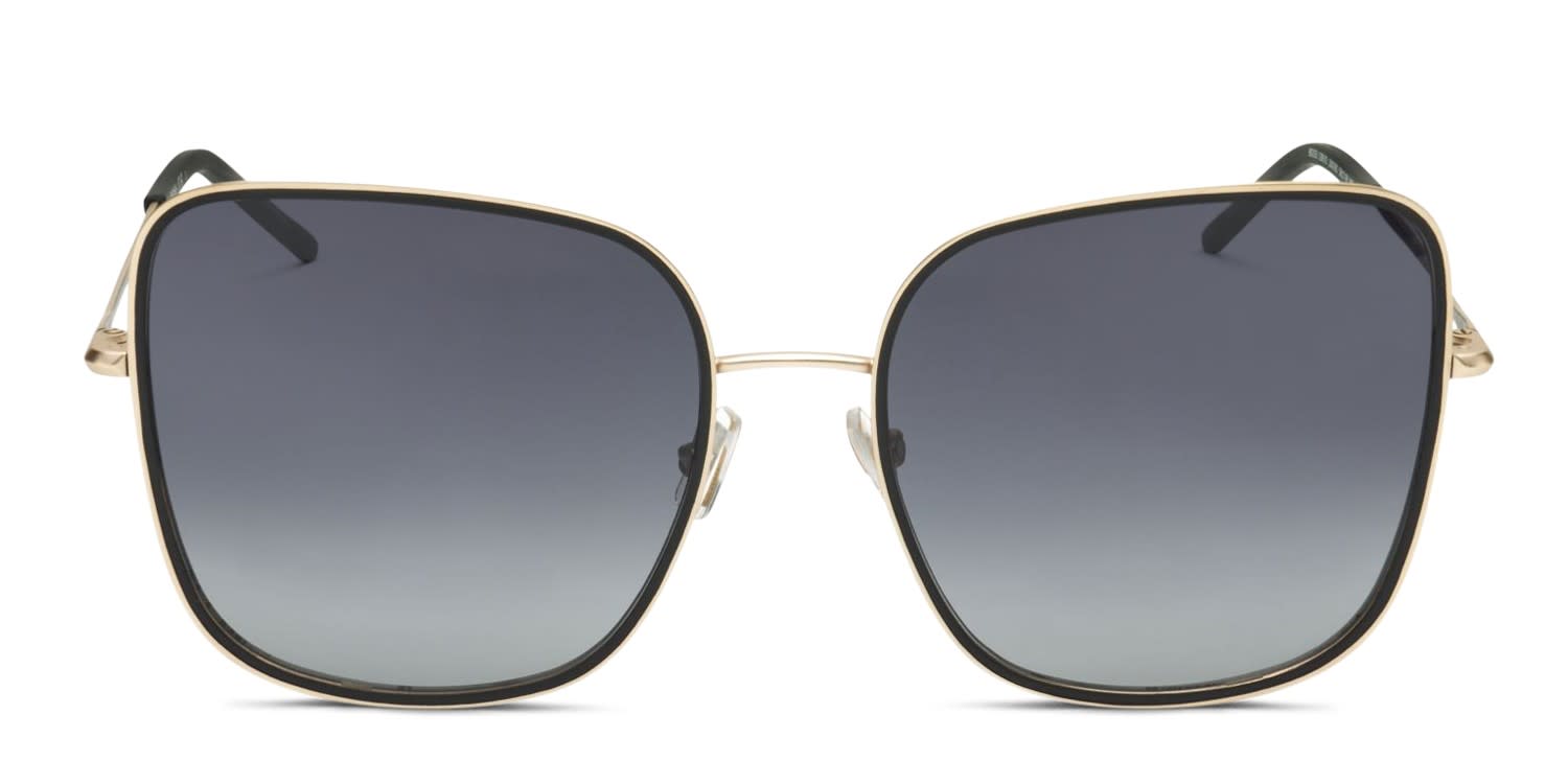 Hugo Boss 1280/S Black, Gold glasses - Black / Gold / Gray - Frontal View