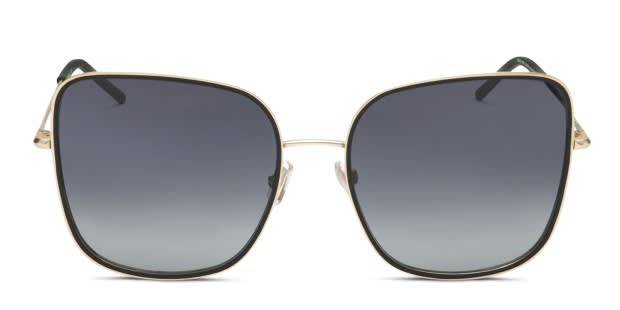 Hugo Boss 1280/S black , gold frame with dark grey shaded lenses. Lenses  provide 100% UV protection.