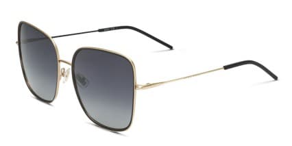 Hugo Boss 1280/S Black, Gold glasses - Black / Gold / Gray - Angle View