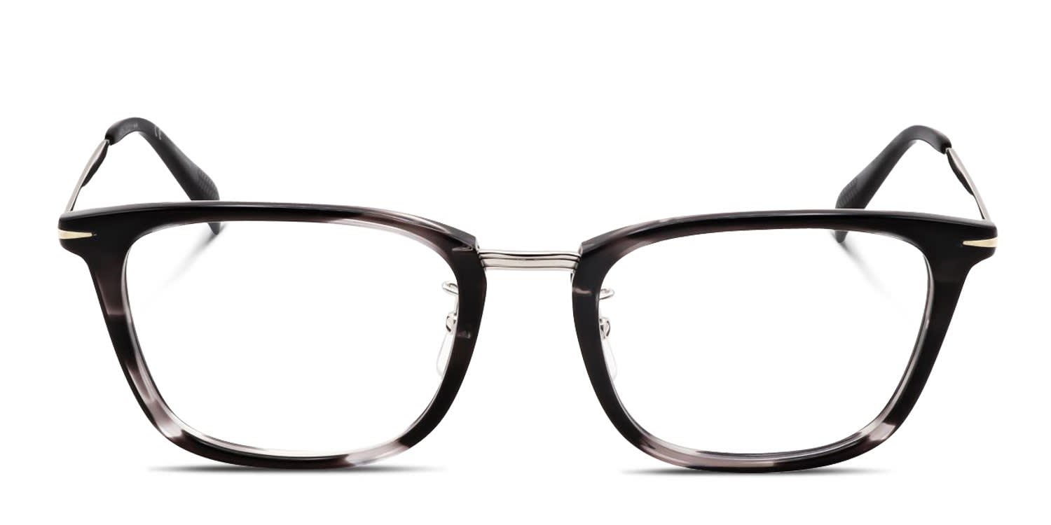 David Beckham DB7060/F Gray, Silver glasses - Gray / Silver - Frontal View