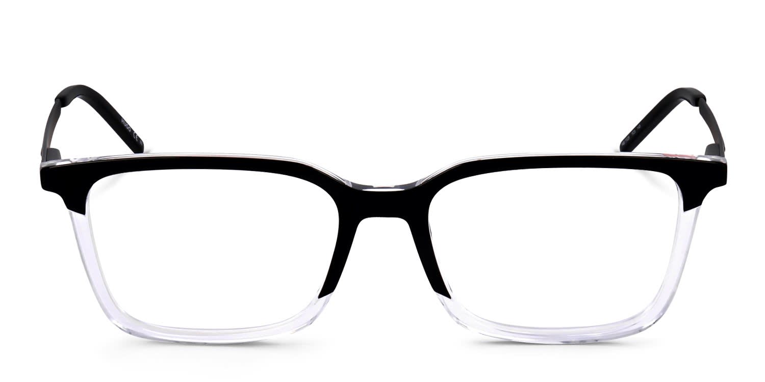 Hugo Boss HG 1125 Black, Clear glasses - Black / Clear - Frontal View
