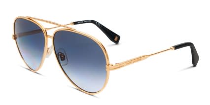 Marc Jacobs MJ1007/S Yellow, Gold glasses - Yellow / Gold / Blue - Angle View