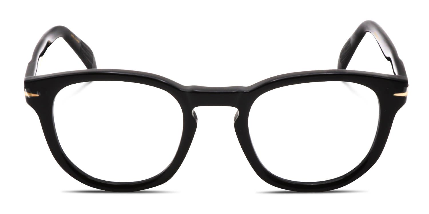 David Beckham DB7050/BB Shiny Black glasses - Shiny Black - Frontal View