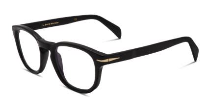 David Beckham DB7050/BB Shiny Black glasses - Shiny Black - Angle View