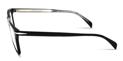 David Beckham DB7061/F/BB Black glasses - Shiny Black - Side View
