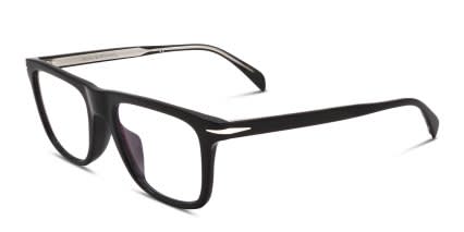 David Beckham DB7061/F/BB Black glasses - Shiny Black - Angle View