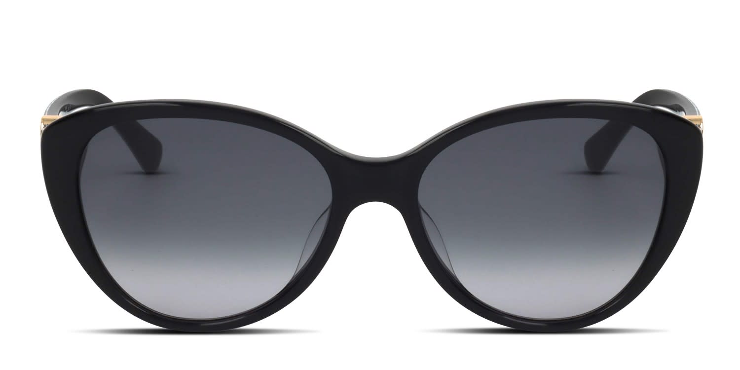 Kate Spade Visalia/G/S Shiny Black glasses - Shiny Black - Frontal View