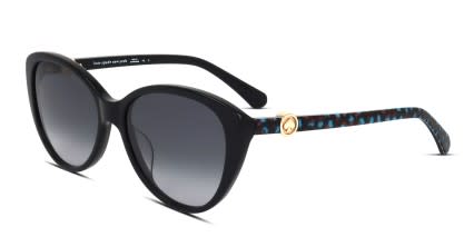 Kate Spade Visalia/G/S Shiny Black glasses - Shiny Black - Angle View