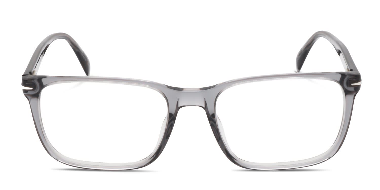 David Beckham DB1063 Gray, Clear glasses - Gray / Clear - Frontal View
