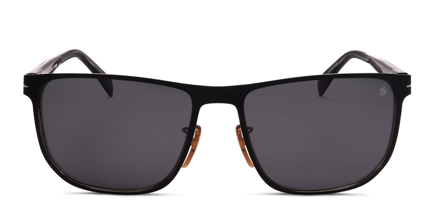 David Beckham DB1061/S Black glasses - Black / Gray - Frontal View