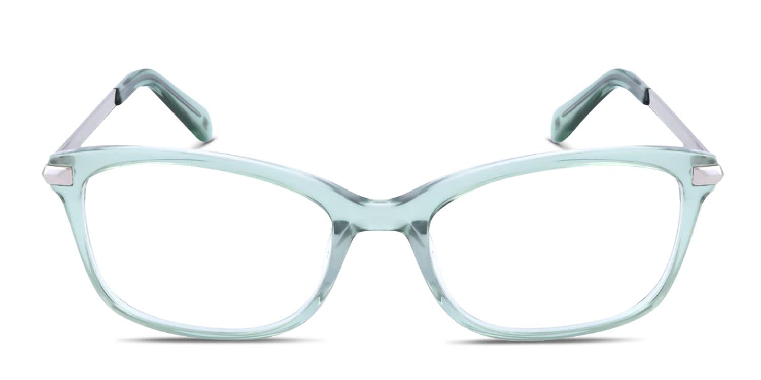 Kate Spade Vicenza Green, Clear glasses - Green / Clear - Frontal View
