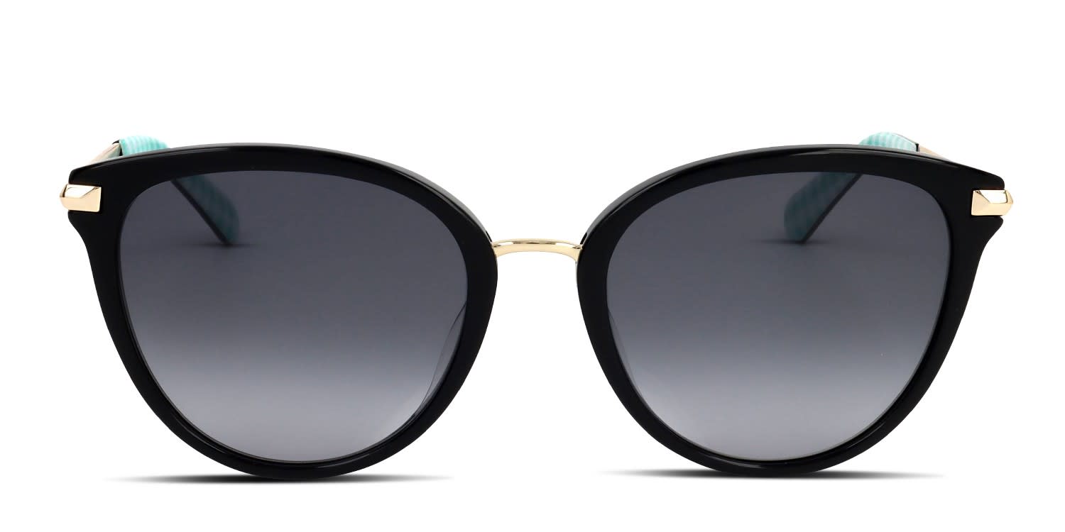 Kate Spade Savona/G/S Shiny Black glasses - Shiny Black - Frontal View