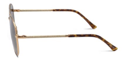 Jimmy Choo DEVAN/S Gold, Tortoise glasses - Gold / Tortoise / Brown - Side View