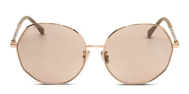 JimmyChoo /ピンクゴールド/36サイズ 新品そっくりさん⭐ジミーチュウJIMMYCHOO フラットシューズ