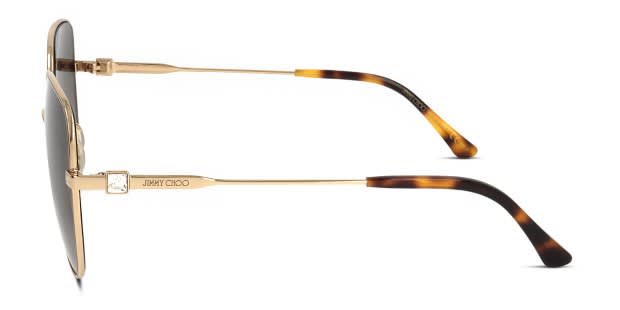 Jimmy Choo Kori/G/Sk gold frame with gradient brown lenses