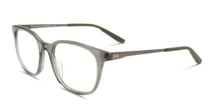 Under Armour UA 5026 Green, Clear glasses - Green / Clear - Angle View