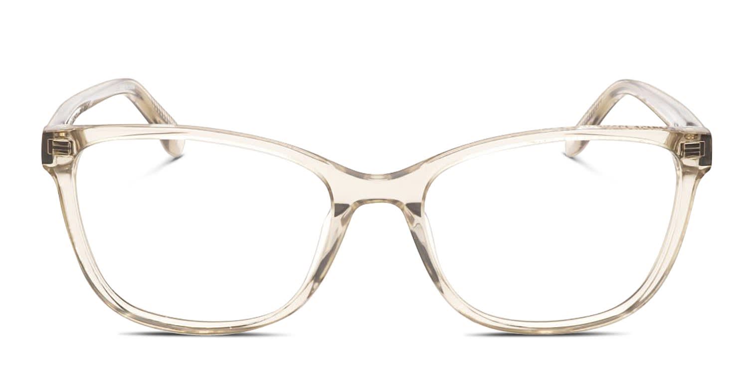 Under Armour UA 5036 Beige, Clear glasses - Beige / Clear - Frontal View