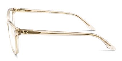 Under Armour UA 5036 Beige, Clear glasses - Beige / Clear - Side View