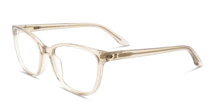 Under Armour UA 5036 Beige, Clear glasses - Beige / Clear - Angle View