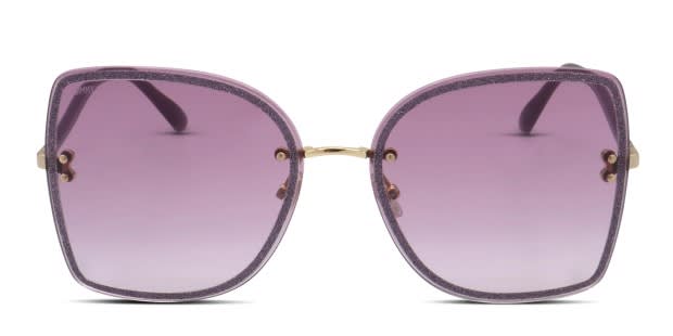 Jimmy Choo Leti/S gold, purple frame with gradient purple