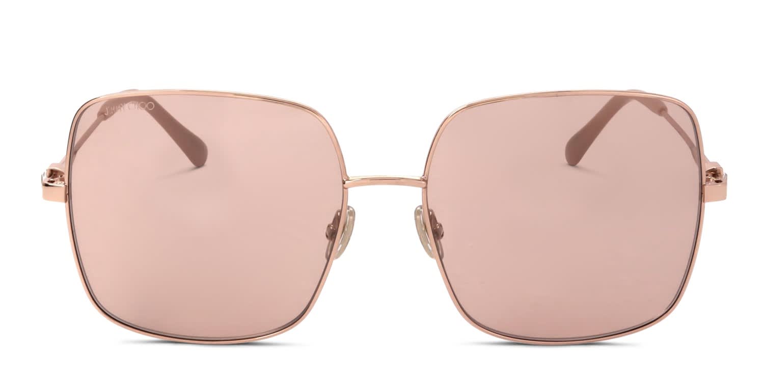 Jimmy Choo LILI/S Gold glasses - Gold - Frontal View
