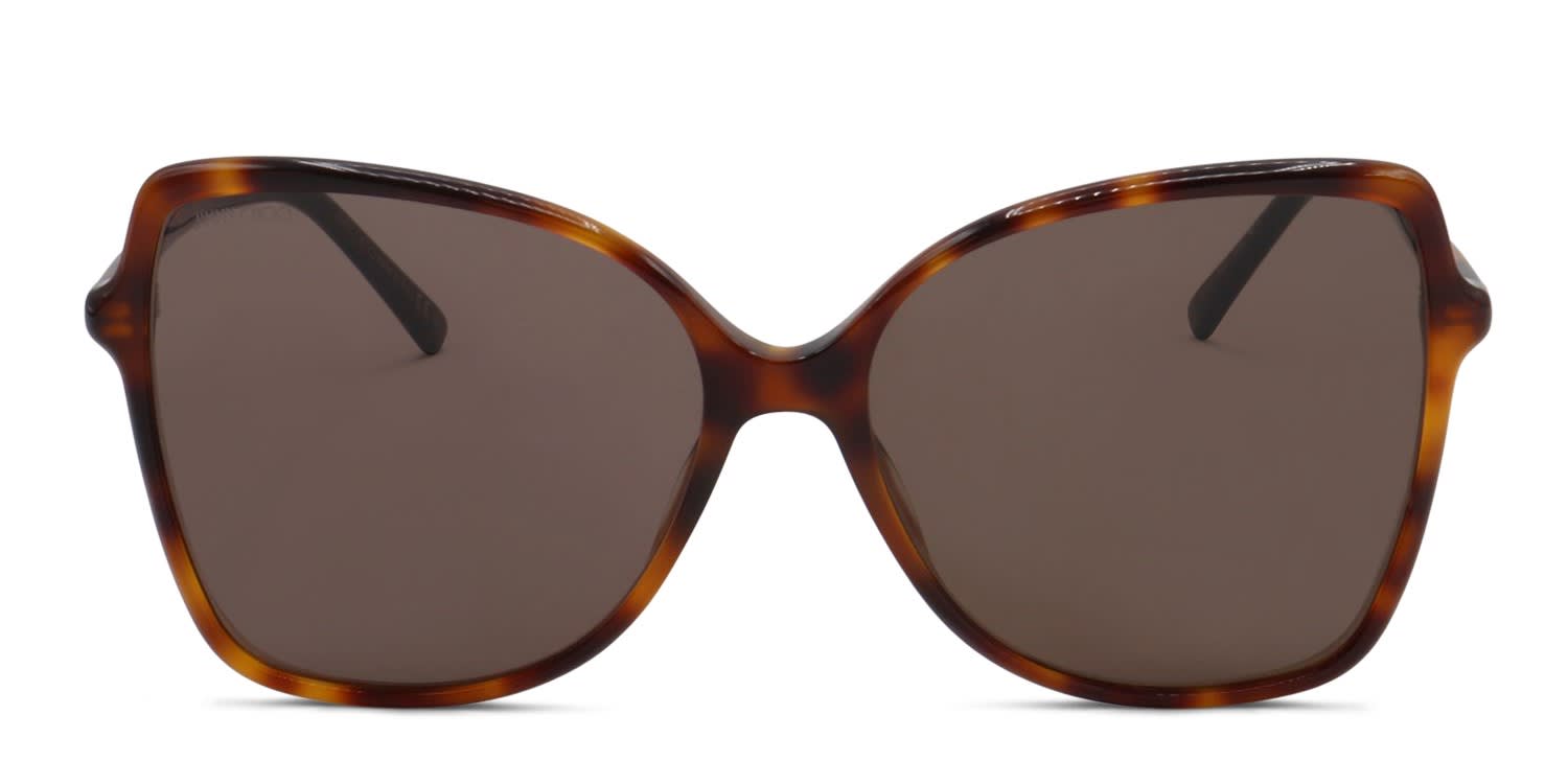 Jimmy Choo FEDE/S Tortoise glasses - Tortoise / Brown - Frontal View