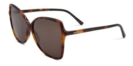 Jimmy Choo FEDE/S Tortoise glasses - Tortoise / Brown - Angle View