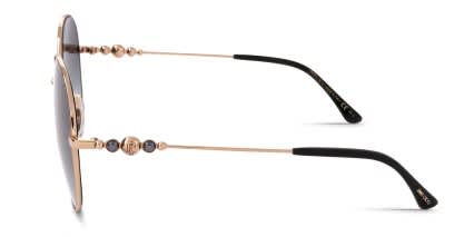 Jimmy Choo BIRDIE/S Gold, Green glasses - Gold / Green - Side View