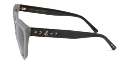 Jimmy Choo SINNIE/G/S Green glasses - Green / Gray - Side View