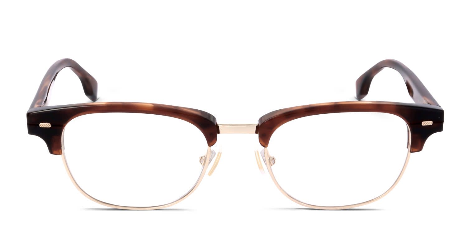Hugo Boss BOSS 1382 Gold, Brown glasses - Gold / Brown - Frontal View
