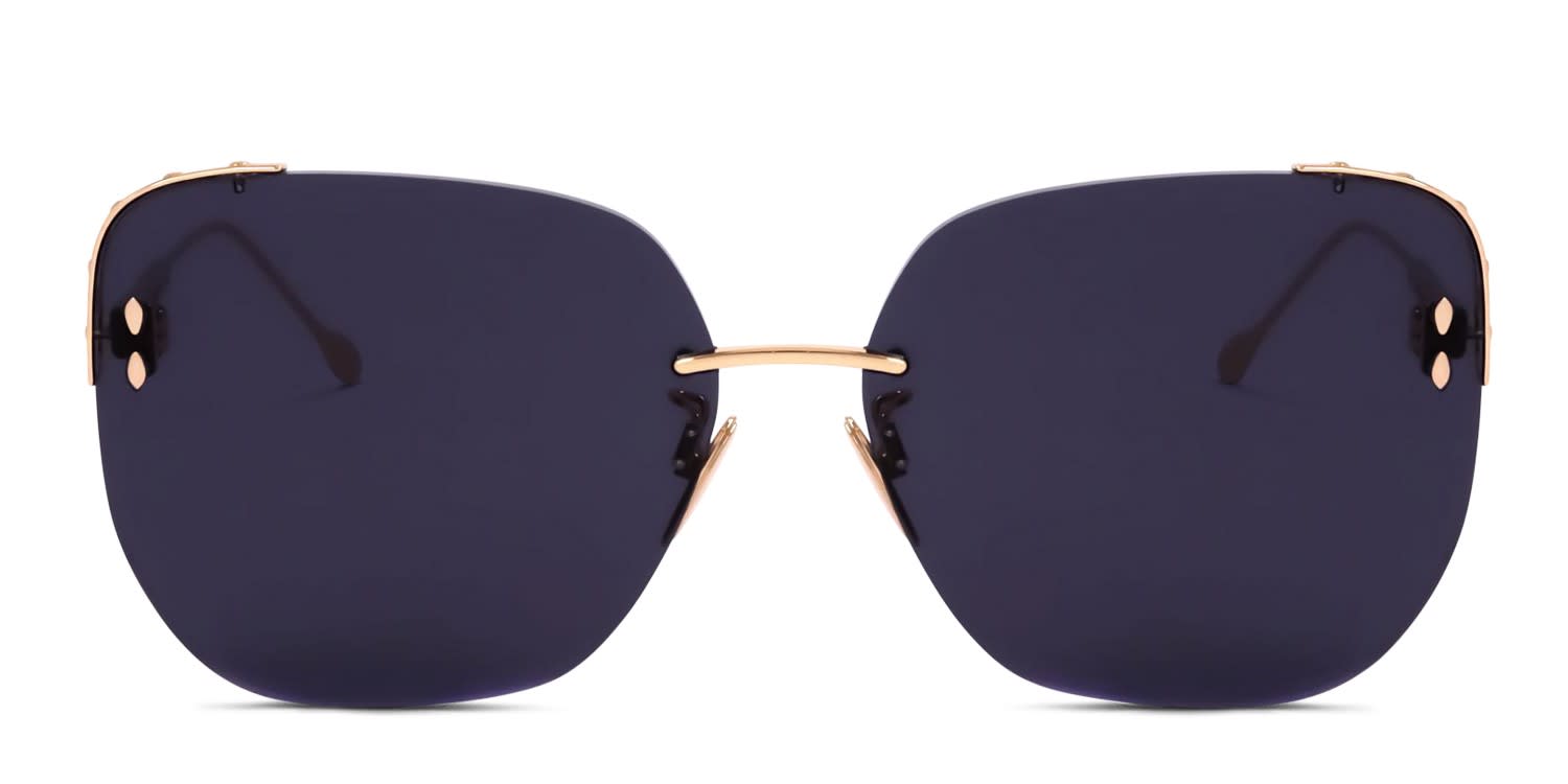 Isabel Marant IM0082/S Pink, Gold glasses - Pink / Gold / Gray - Frontal View