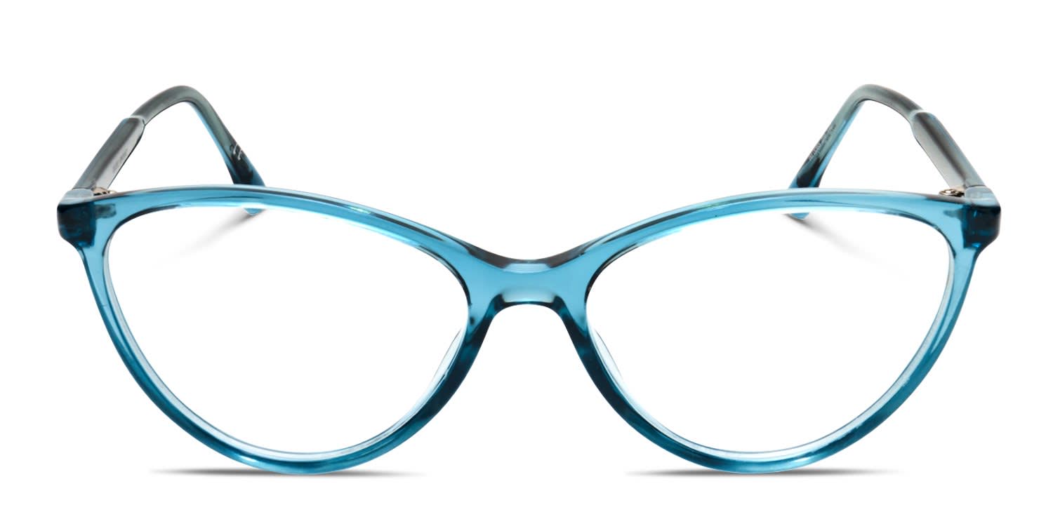 Aimée glas gray wool blue fox broad Amelia E. Chardonnay Blue, Tortoise Prescription Eyeglasses