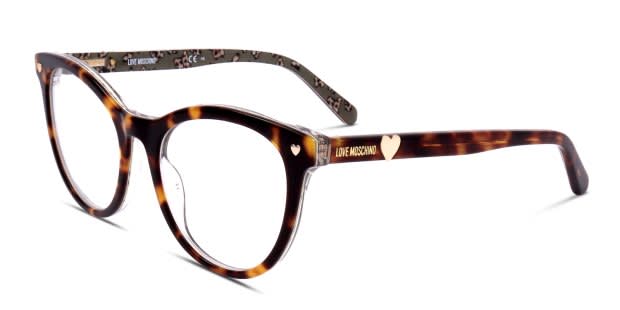もこ Moschino MOL592 tortoise , multicolor frame