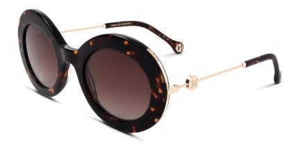 Carolina Herrera CH0020/S Tortoise glasses - Tortoise / Brown - Angle View
