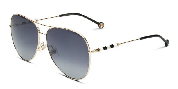 Carolina Herrera CH0034/S gold frame with dark grey lenses  display picture 1