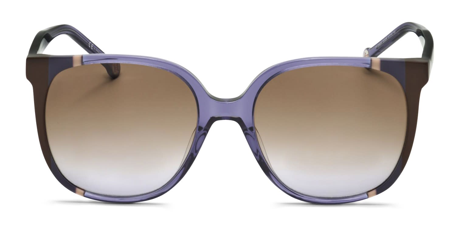 Carolina Herrera CH0062/S Purple, Brown glasses - Purple / Brown - Frontal View