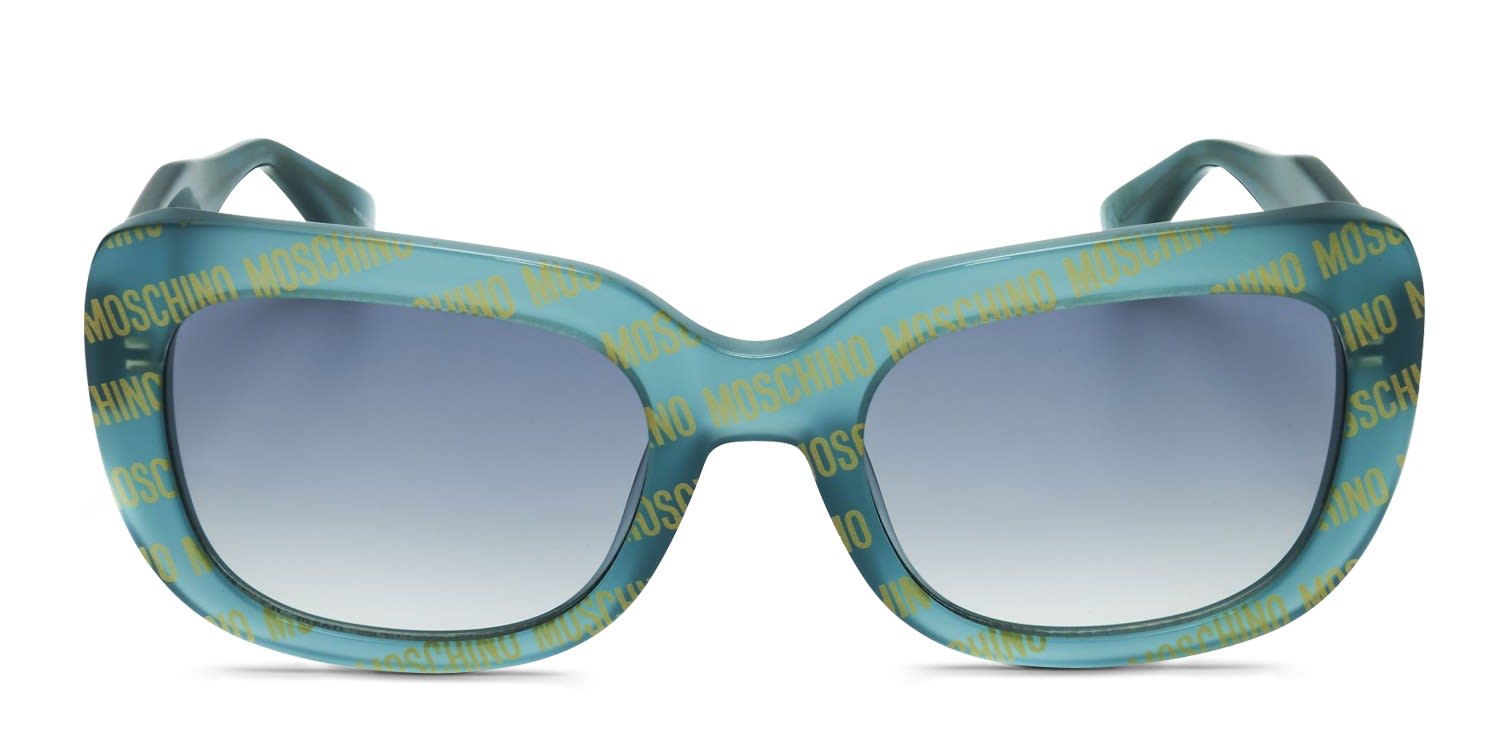 Moschino MOS132/S Green, Multicolor glasses - Green / Multicolor / Blue - Frontal View