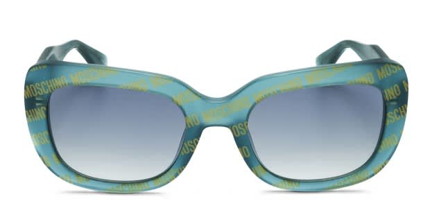 Moschino MOS132/S green , multicolor frame with gradient blue
