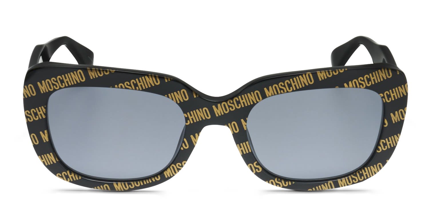 Moschino MOS132/S Multicolor, Black glasses - Multicolor / Black / Gray - Frontal View