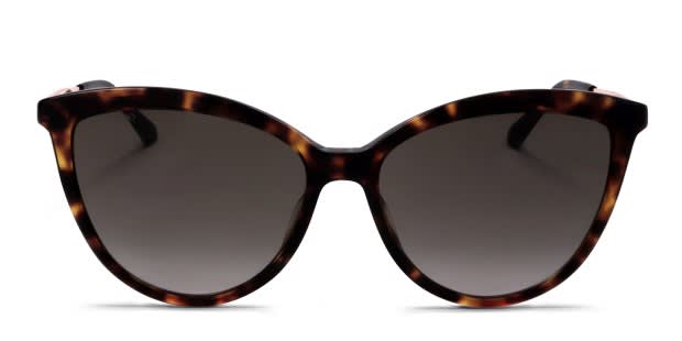 Jimmy Choo BELINDA/S tortoise frame with gradient brown lenses